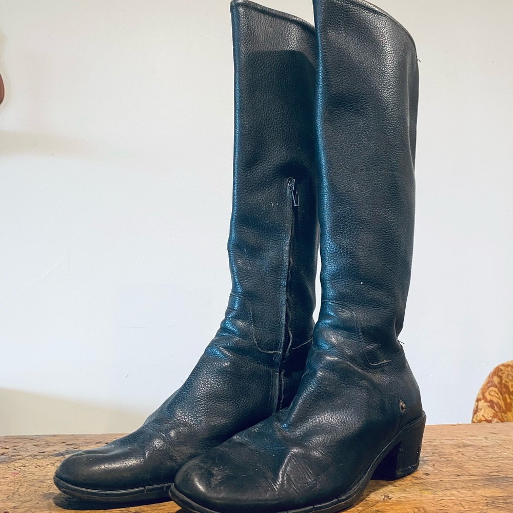 Pollini Leather Knee High Boots 6.5